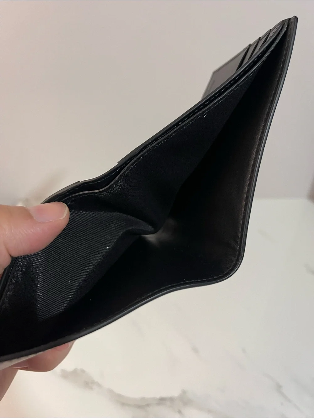 Salvatore Ferragamo Black Leather Bifold Wallet